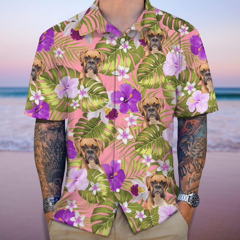 Custom Photo Tropical Dog Hawaiian Shirt K228 890395
