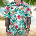 Custom Photo Tropical Style Cat Hawaii Shirt TH10 N304 889467