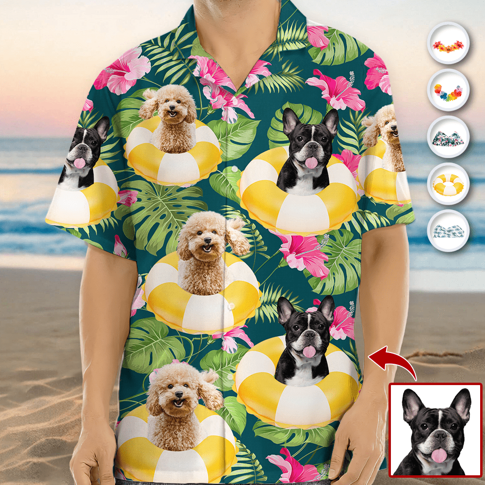 Custom Photo Tropical Style Dog Hawaii Shirt HA75 890718