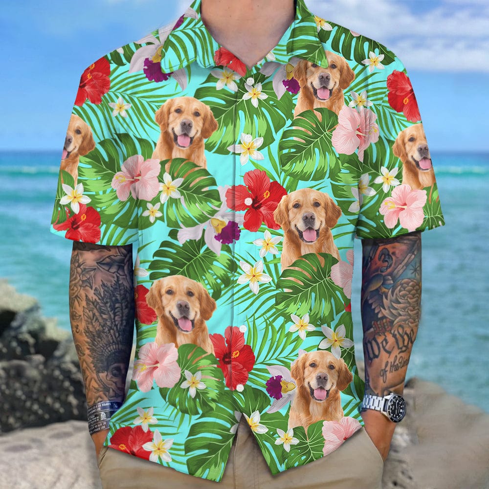 Custom Photo Tropical Style Dog Hawaii Shirt TH10 N304 889465
