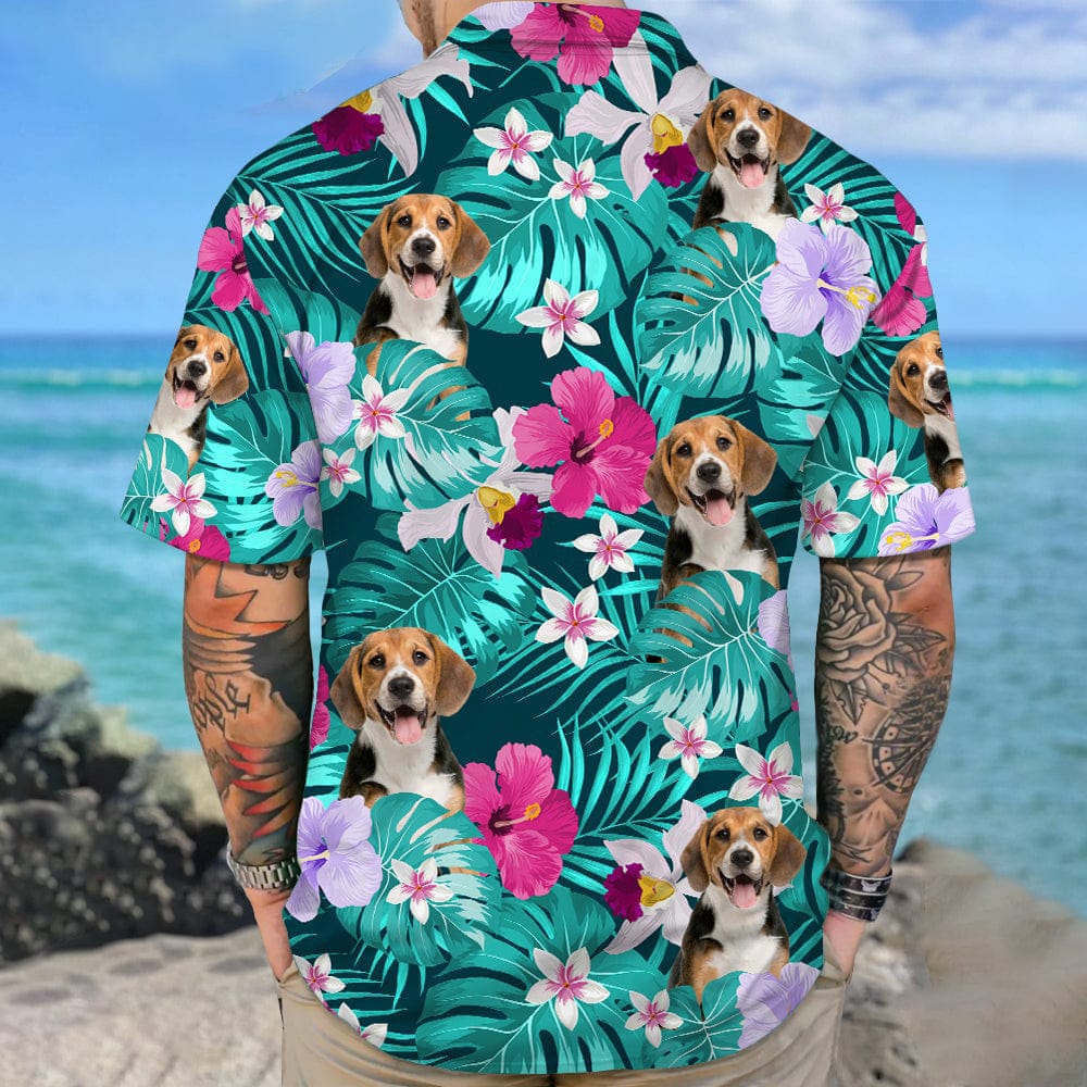 Custom Photo Tropical Style Dog Hawaii Shirt N369 8894165
