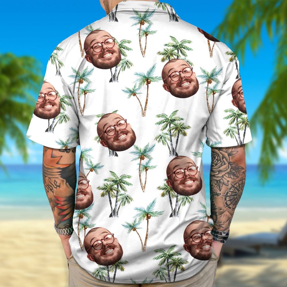 Custom Face Photo Vacation Style Hawaii Shirt N304 890529