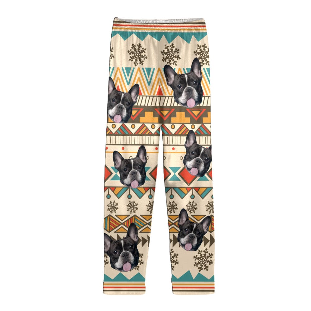 Custom Photo With Aboriginal Pattern Dog Pajamas TA29 889688