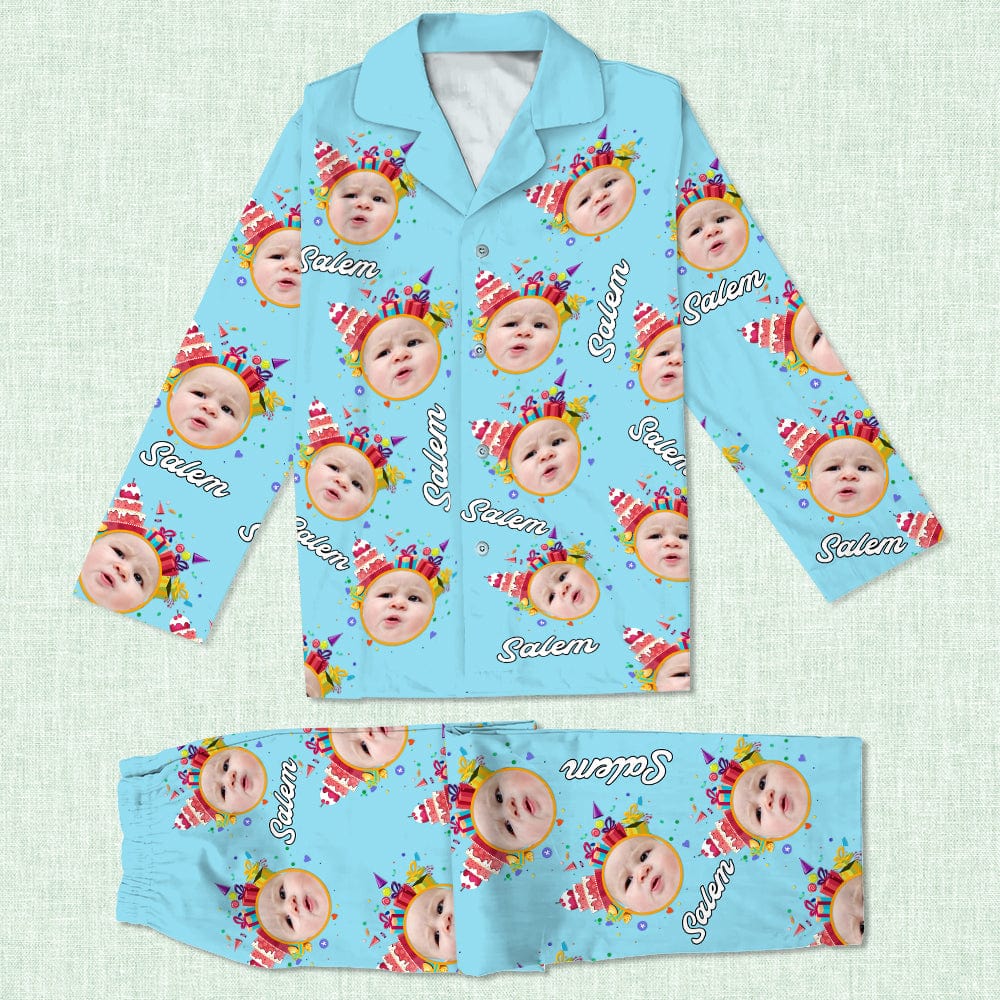 Custom Photo With Colorful Background Birthday Gift Pajamas HO82 891346