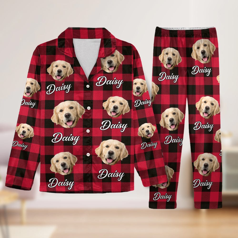 Custom Photo With Colorful Background For Dog Lovers Pajamas HO82 N304 889504