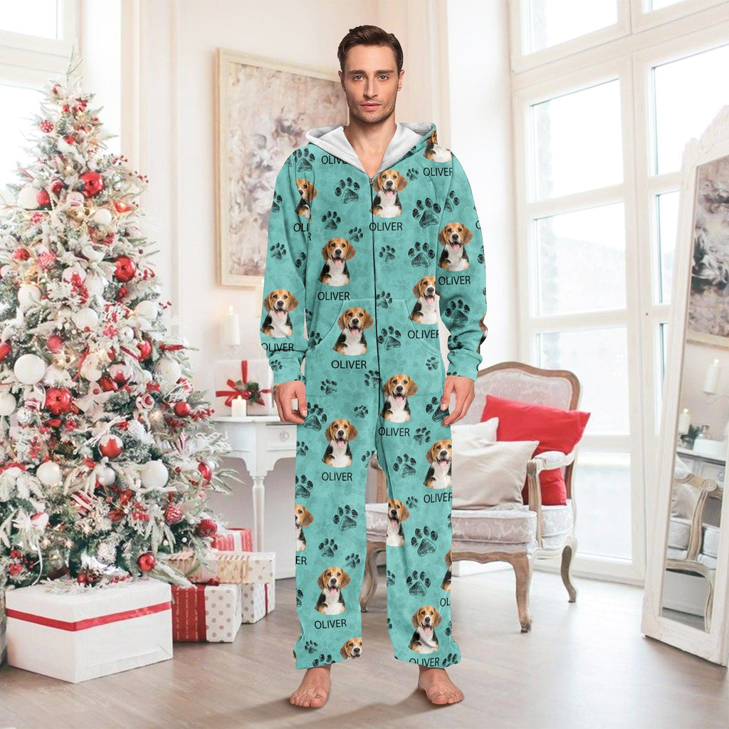 Custom Photo With Dog Cat Paw Onesie Pajamas For Dog Lovers TEST_CM 893242