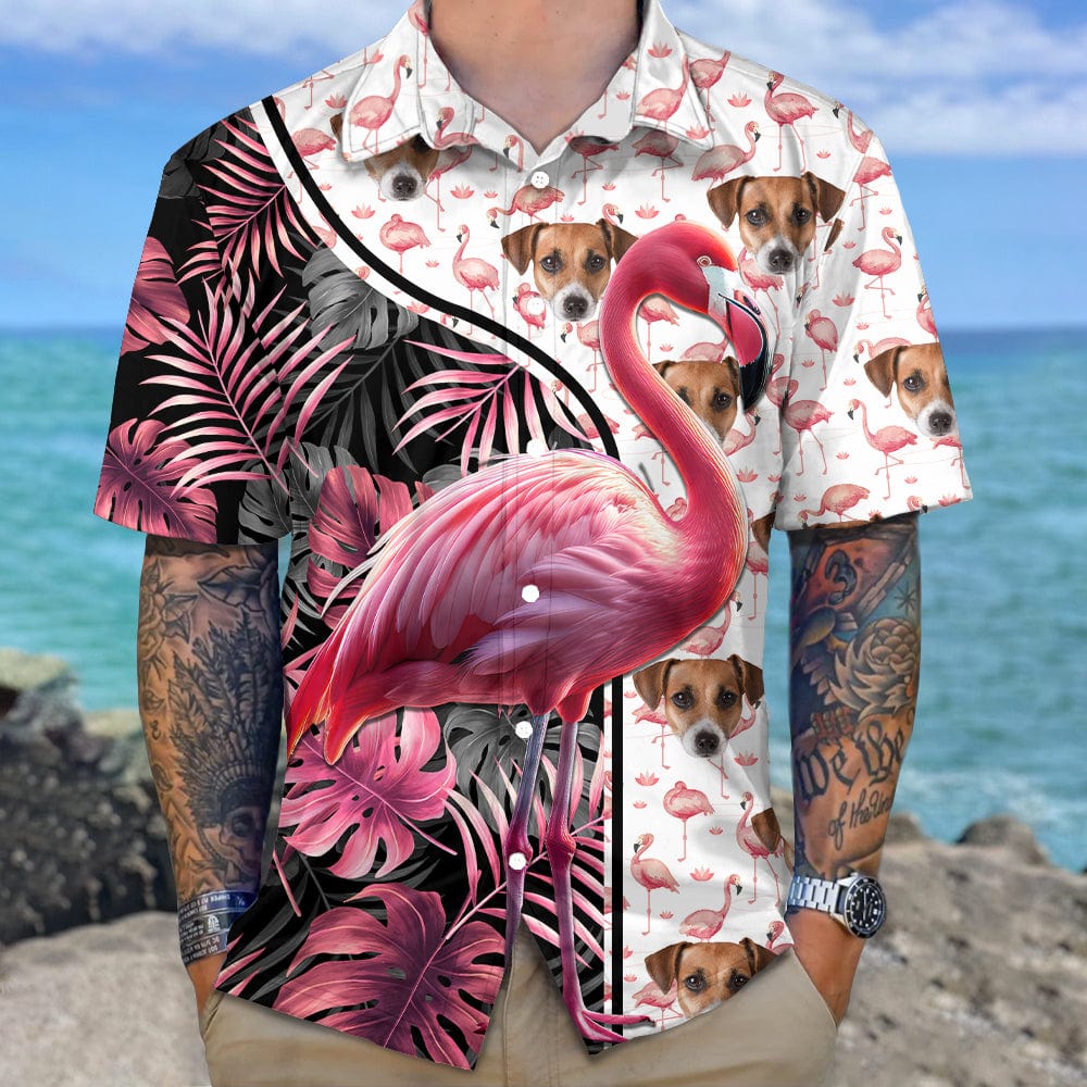 Custom Photo With Flamingo Icon Dog Hawaii Shirt K228 890531