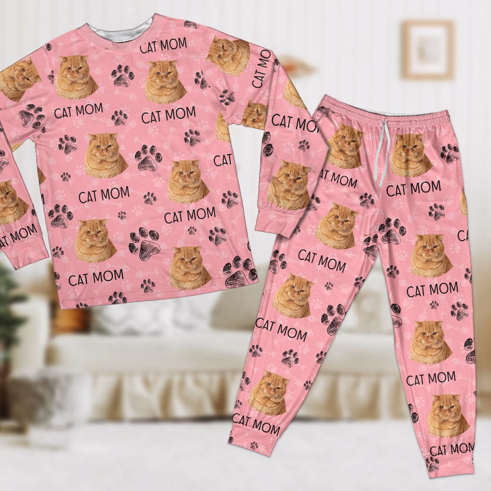 Custom Photo With Paw For Cat Lovers Sleepwear N304 889766