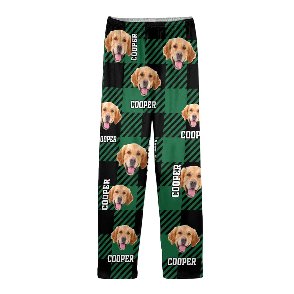 Custom Photo With Plaid Background For Dog Cat Lovers Pajamas T368 889938