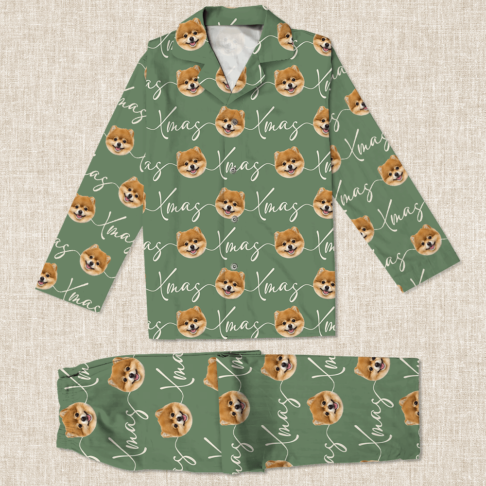 Custom Photo Xmas Pajamas Custom Dog Pajamas DA199 889882