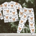 Custom Portrait Dog Mom Dog Dad With Paw Pattern Sleepwear N304 889760
