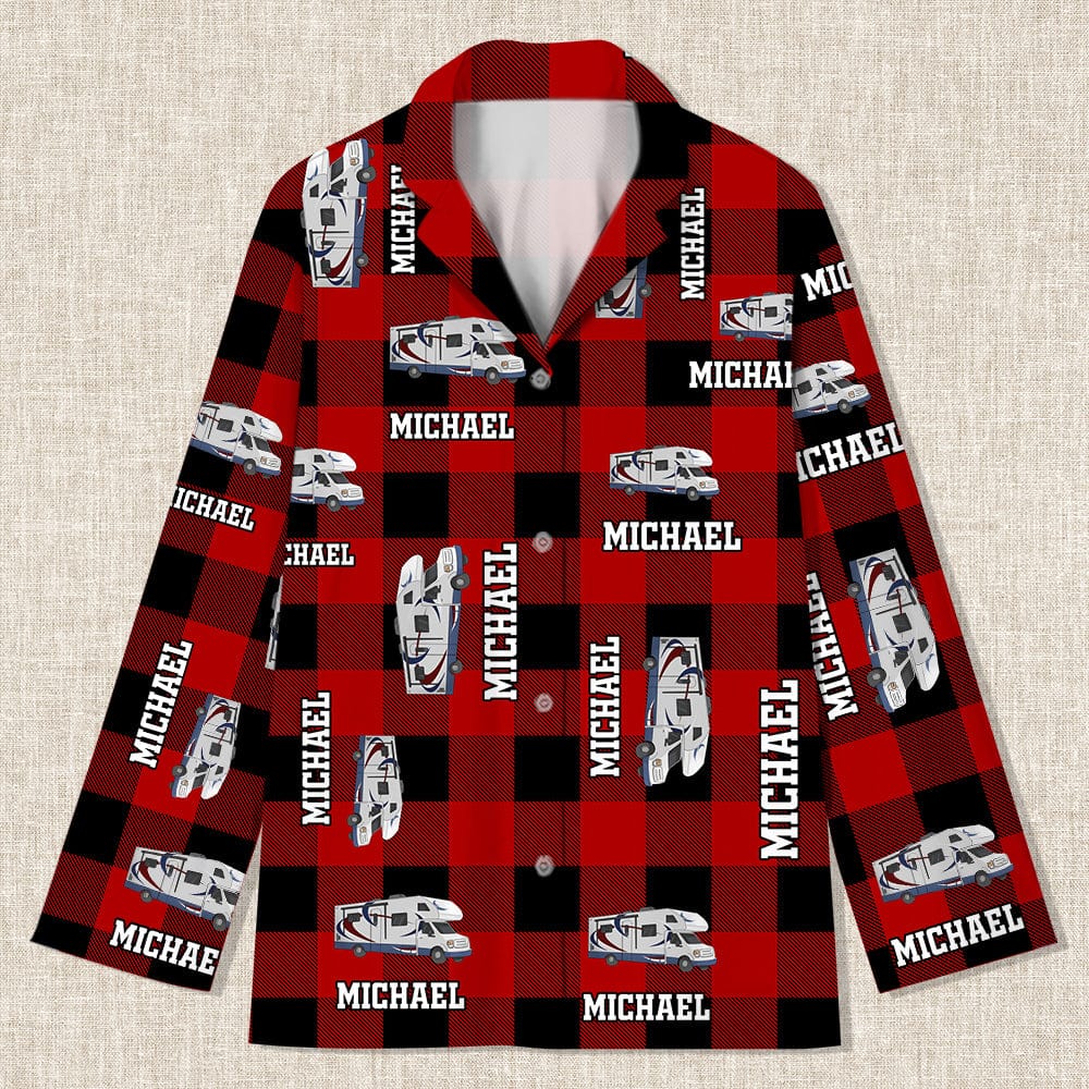 Custom RV Camping Flannel Pajamas K228 888799