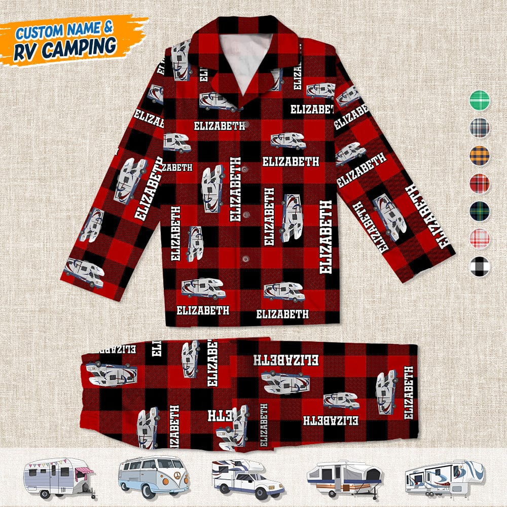 Custom RV Camping Flannel Pajamas K228 888799