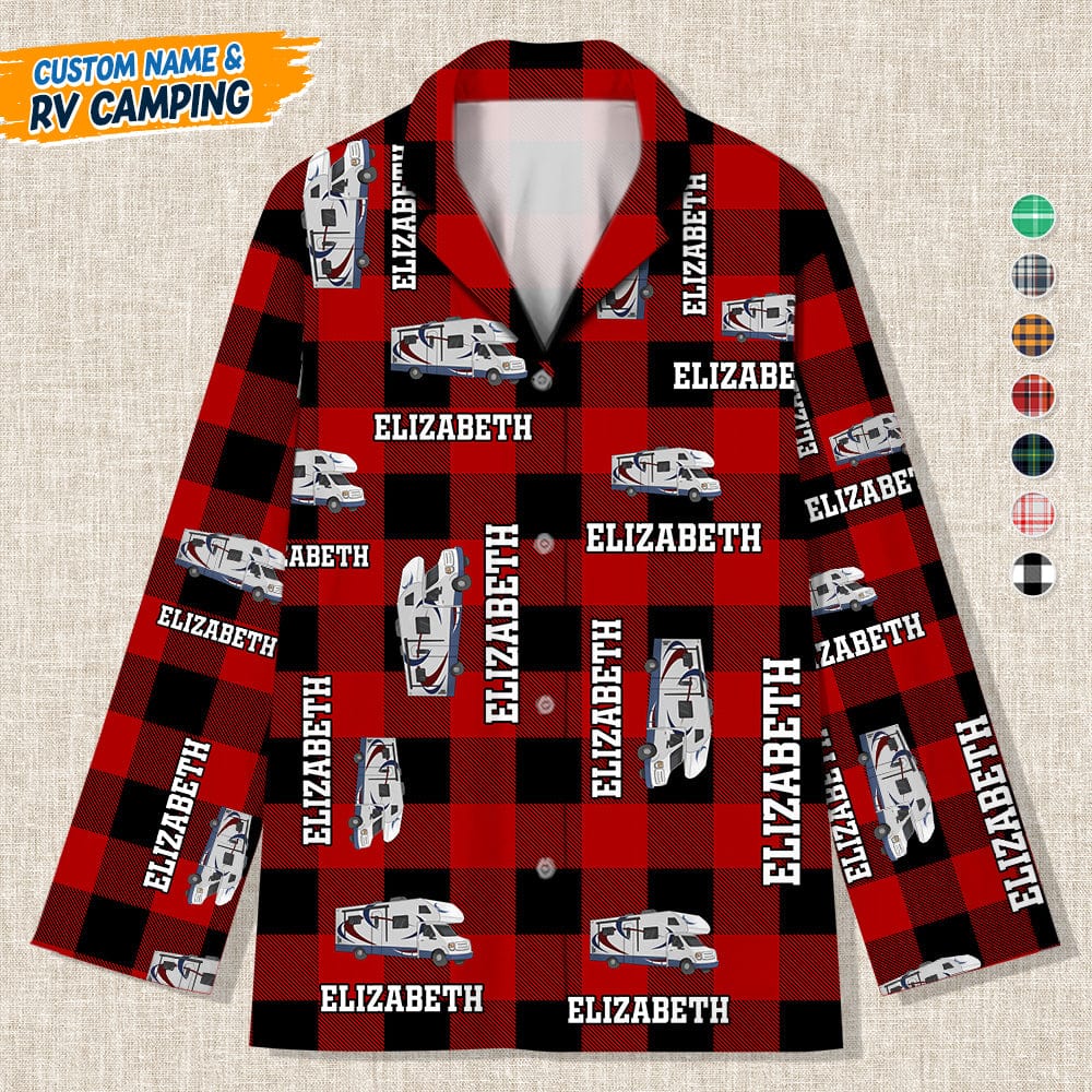 Custom RV Camping Flannel Pajamas K228 888799