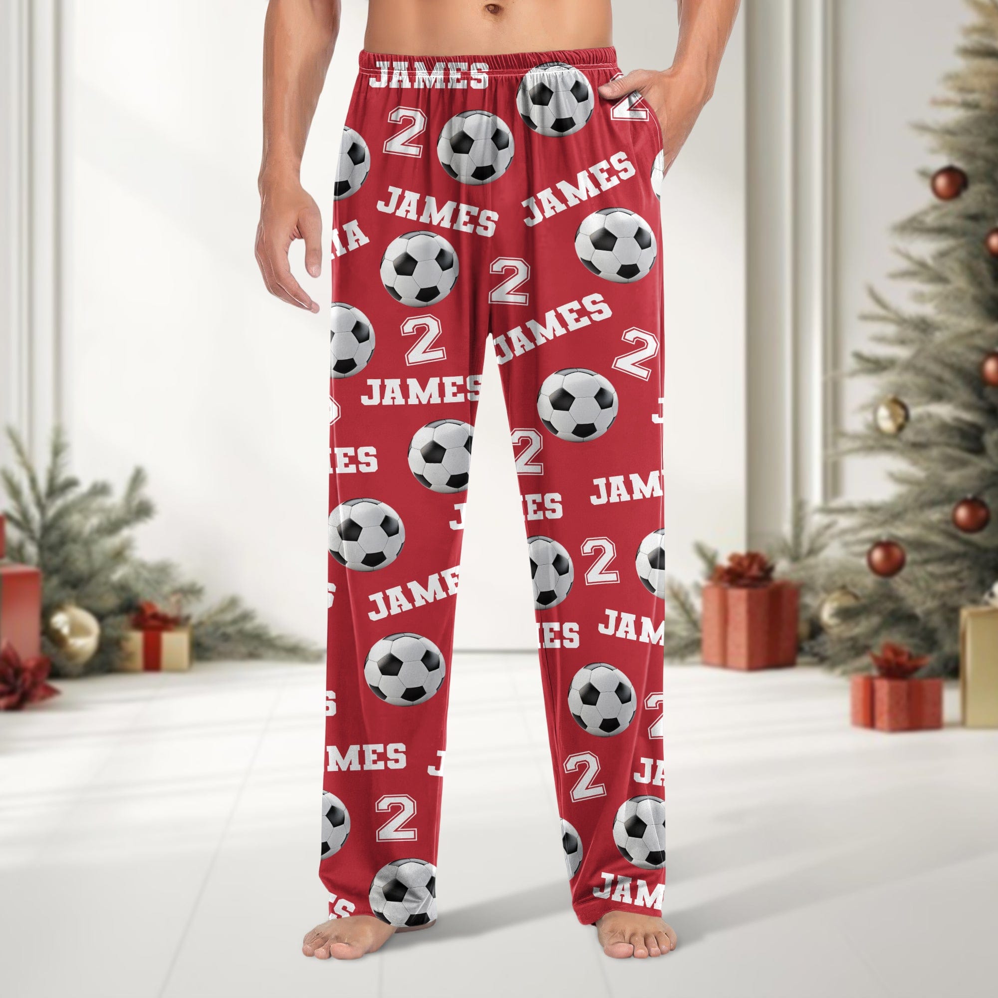 Custom Softball With Number and Name Christmas Pajamas For Sport Players LM32 891971