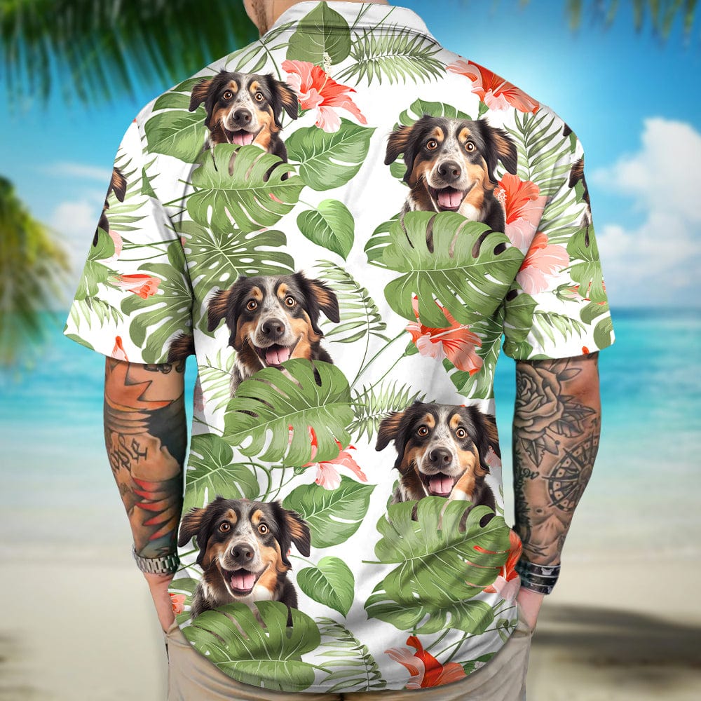 Customized Dog's Photo On Men's Hawaiian Shirt DA199 888280