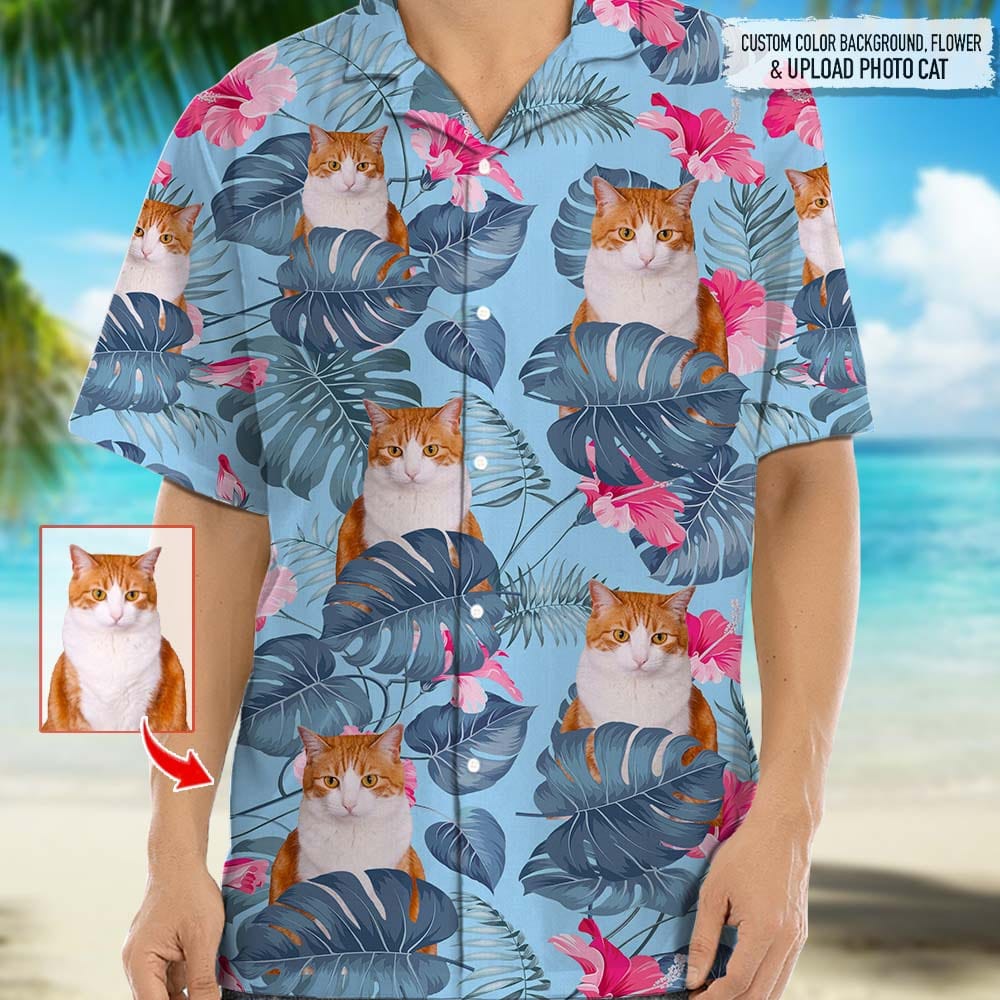 Custom Photo For Cat Lover Hawwaii Shirt TA29 888310