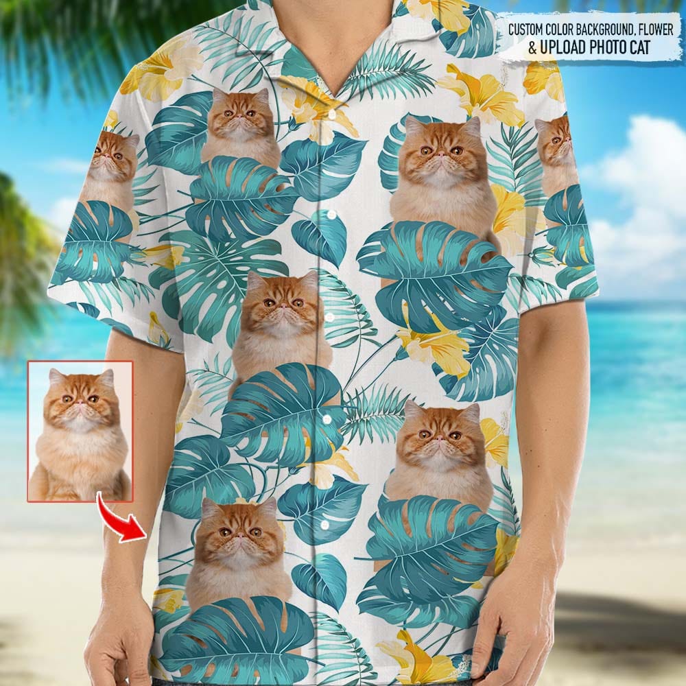 Custom Photo For Cat Lover Hawwaii Shirt TA29 888310