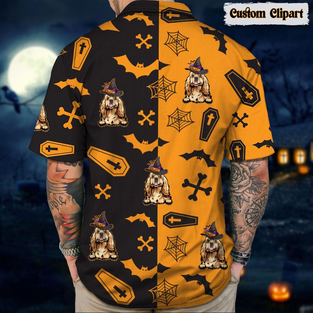 Dog Cat Halloween Man's Hawaiian Shirt K228 888529