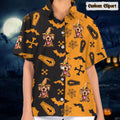 Dog Cat Halloween Woman's Hawaiian Shirt K228 888531