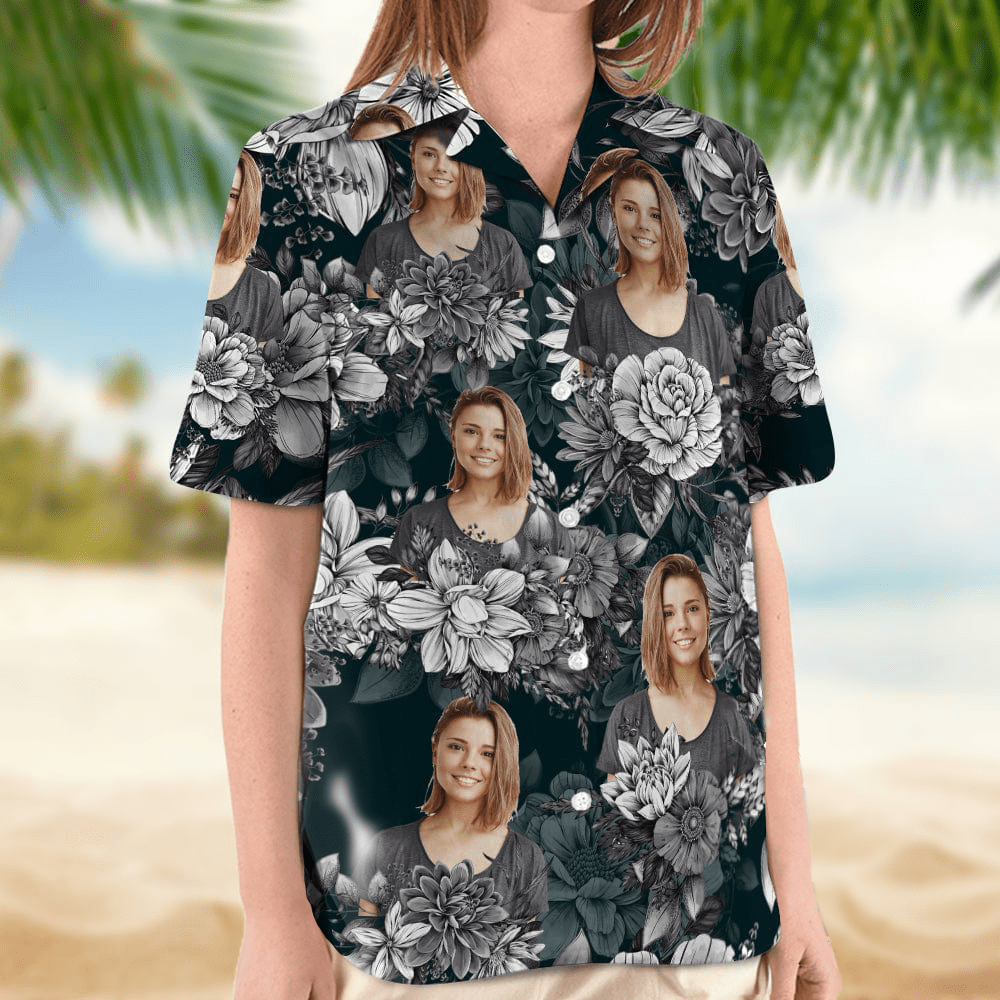 Hawaiian Shirt Women Upload Photo, N369 HN590