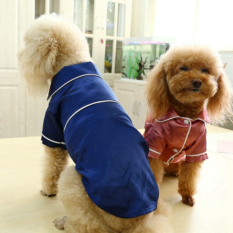 Luxury Soft Silk  Pet Dog Pajamas