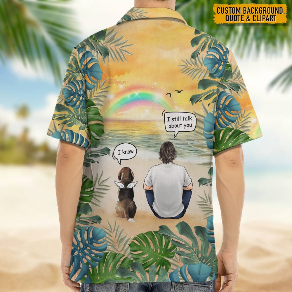 Memorial hawaiian men shirt, Personalized Gift for Dog Lovers N369 HN590