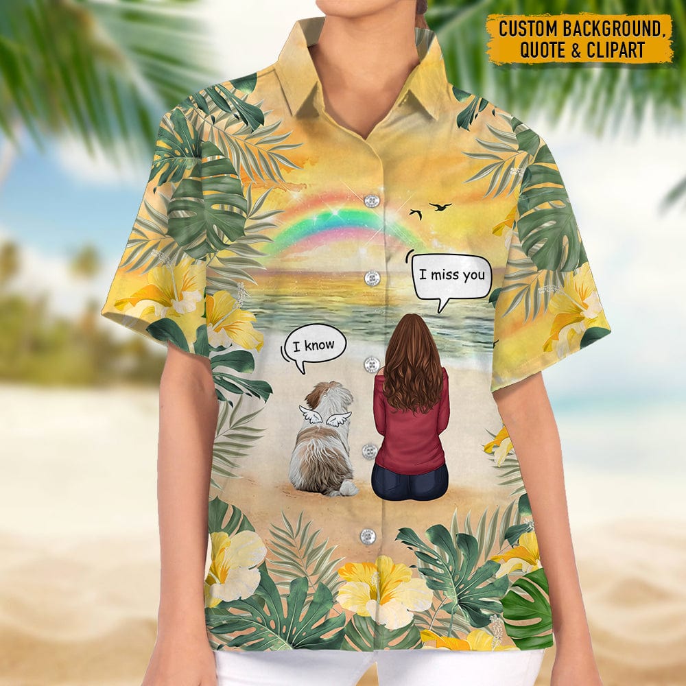 Memorial hawaiian women shirt, Personalized Gift for Dog Lovers N369 HN590