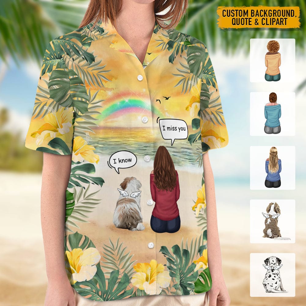 Memorial hawaiian women shirt, Personalized Gift for Dog Lovers N369 HN590