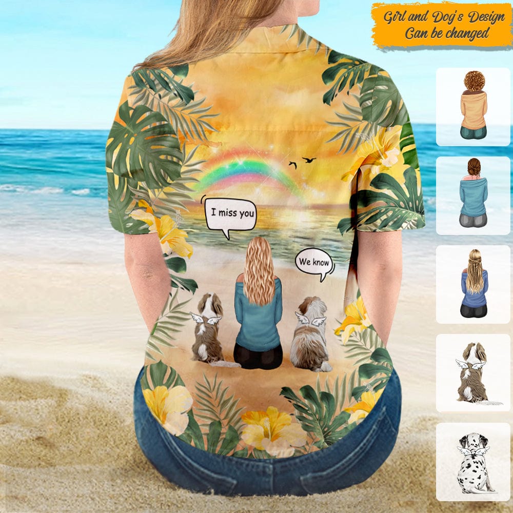 Memorial hawaiian women shirt, Personalized Gift for Dog Lovers N369 HN590
