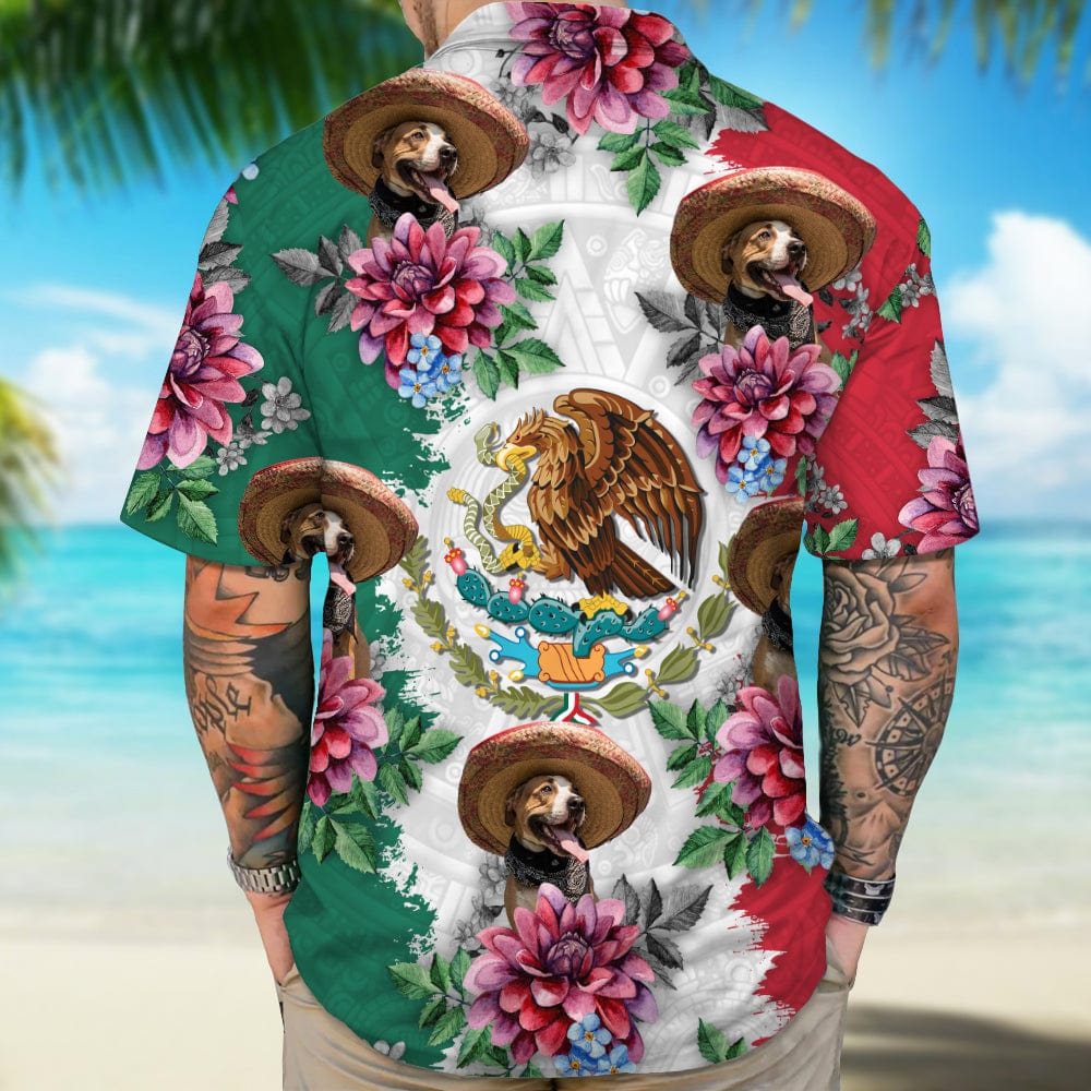 Mexico Flag Hawaiian Shirt, Upload Photo 888385