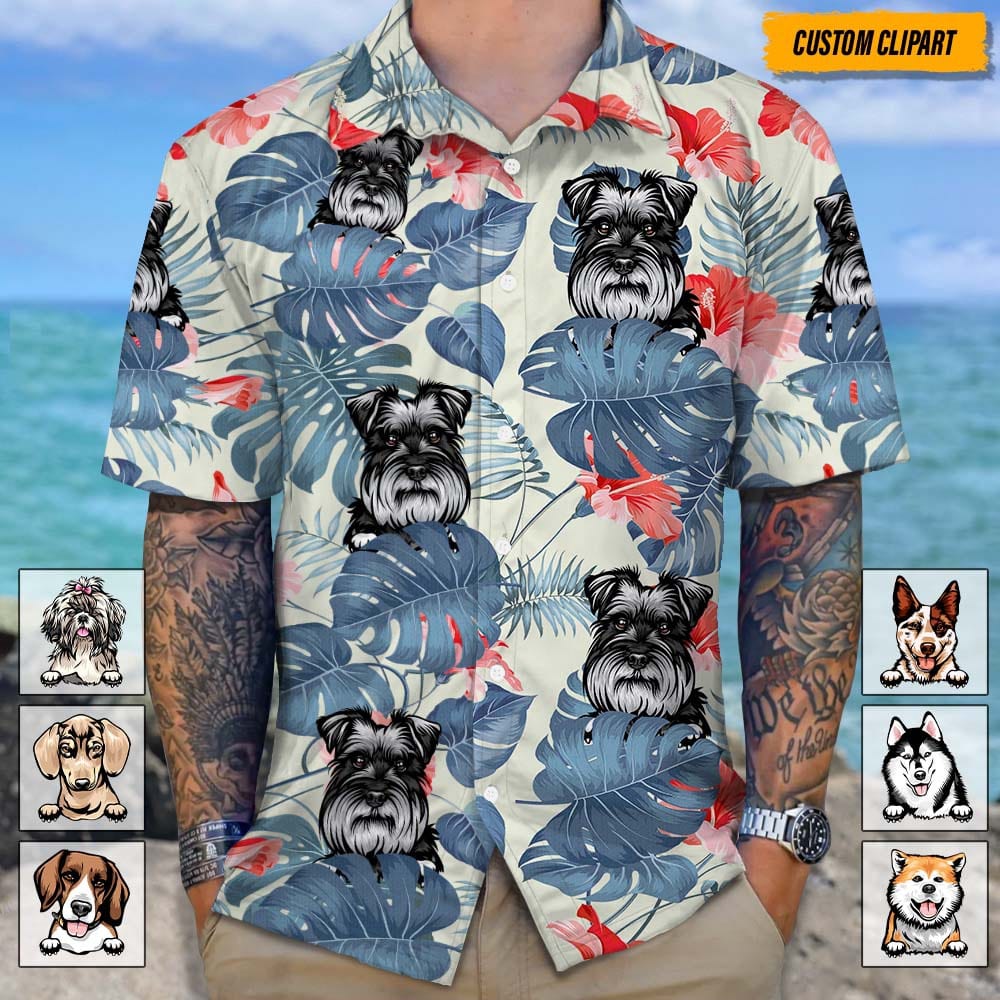 Personalized Dog Clipart Hawaiian Shirt T368 888394