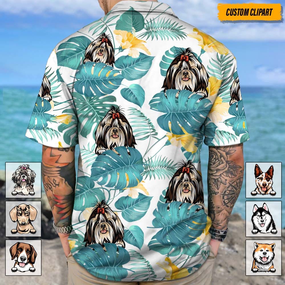 Personalized Dog Clipart Hawaiian Shirt T368 888394