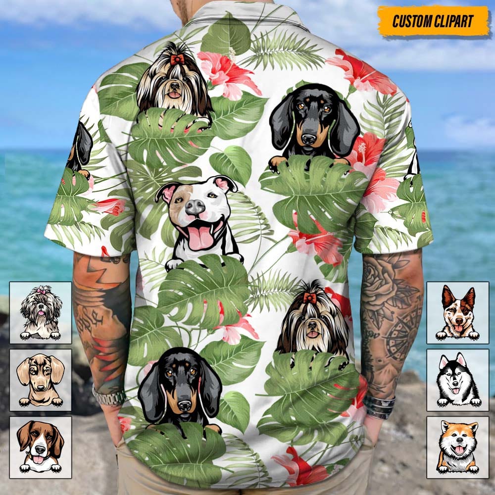 Personalized Dog Clipart Hawaiian Shirt T368 888394