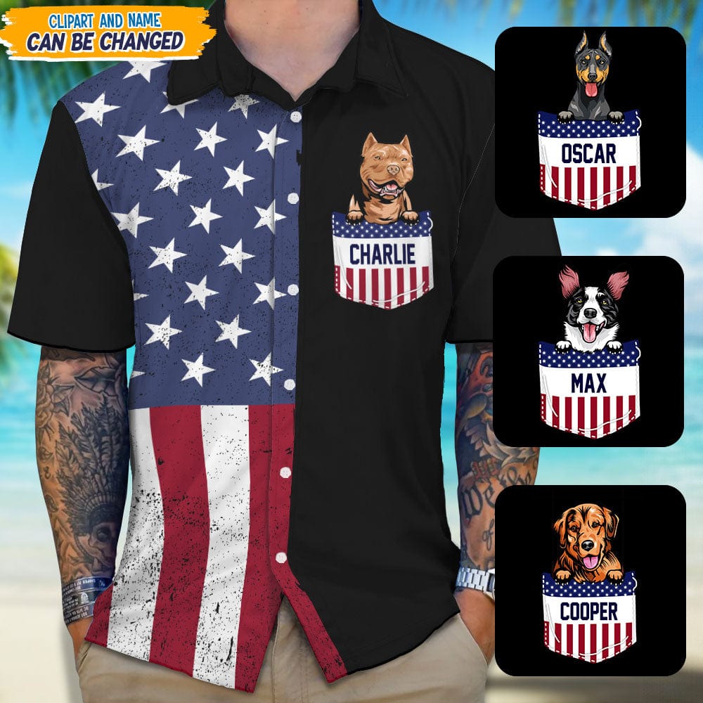 Personalized Dog Clipart July 4th Hawaii Shirt TA29 889459