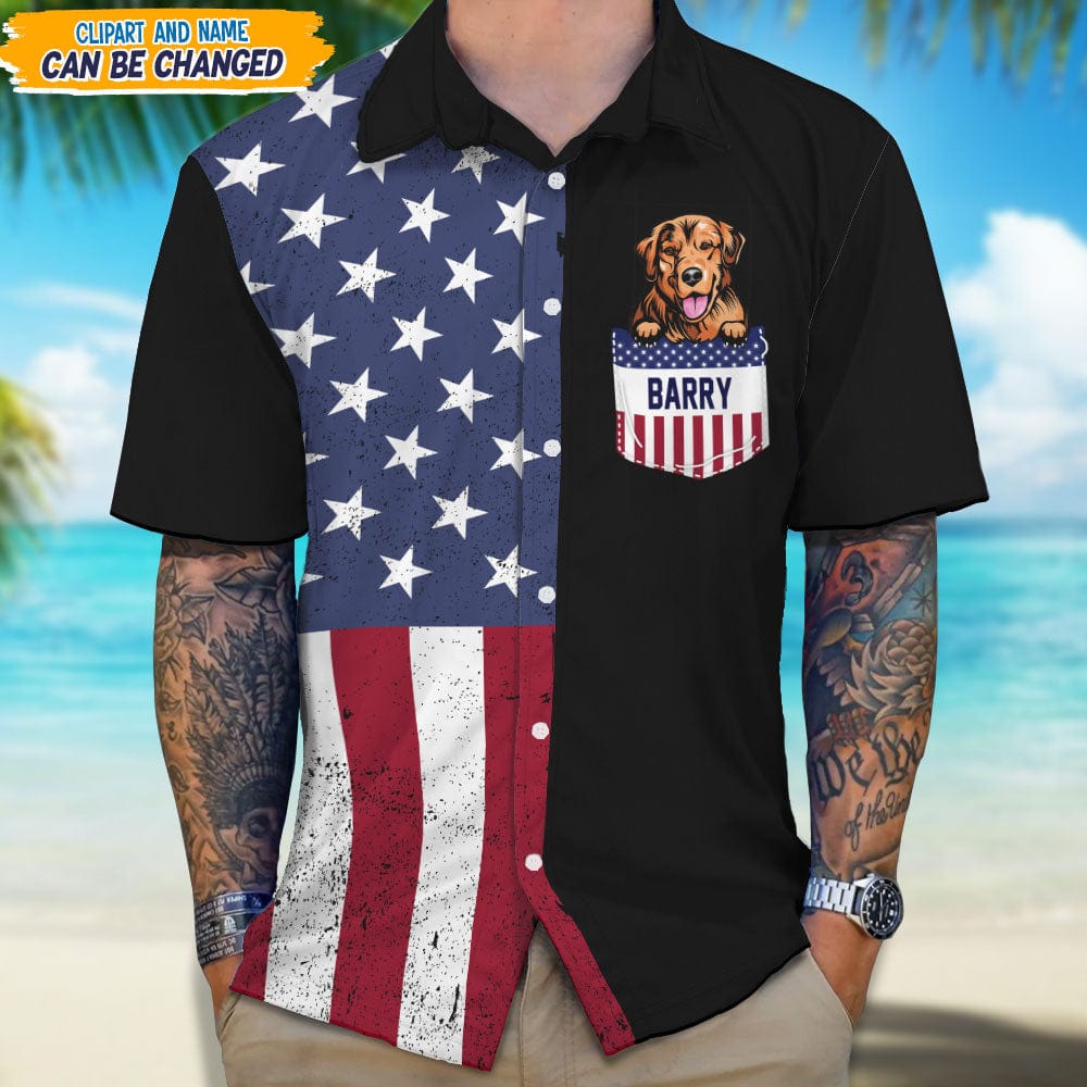Personalized Dog Clipart July 4th Hawaii Shirt TA29 889459