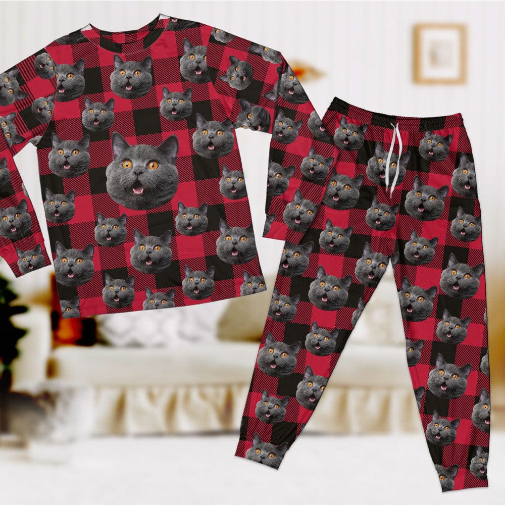 Personalized Pet Photo Family For Cat Lovers Sleepwear HO82 N304 889732