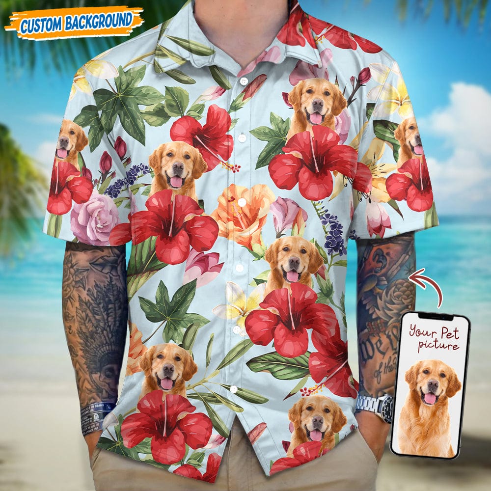 Personalized Upload Dog Cat Photo For Summer Trip Hawaiian Shirt T368 889432