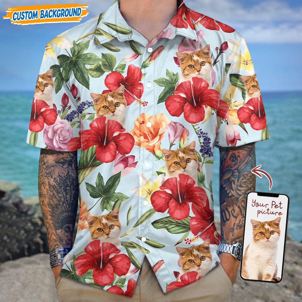 Personalized Upload Dog Cat Photo For Summer Trip Hawaiian Shirt T368 889432