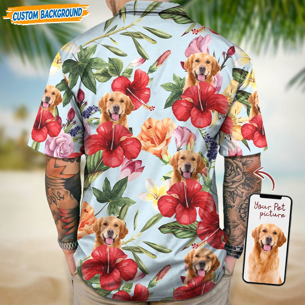 Personalized Upload Dog Cat Photo For Summer Trip Hawaiian Shirt T368 889432