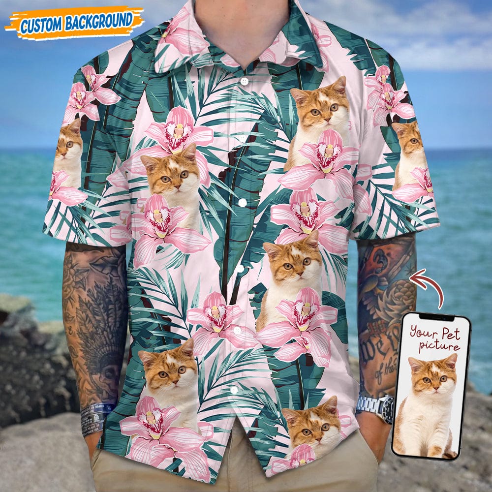 Personalized Upload Dog Cat Photo For Vacation Hawaiian Shirt T368 889434
