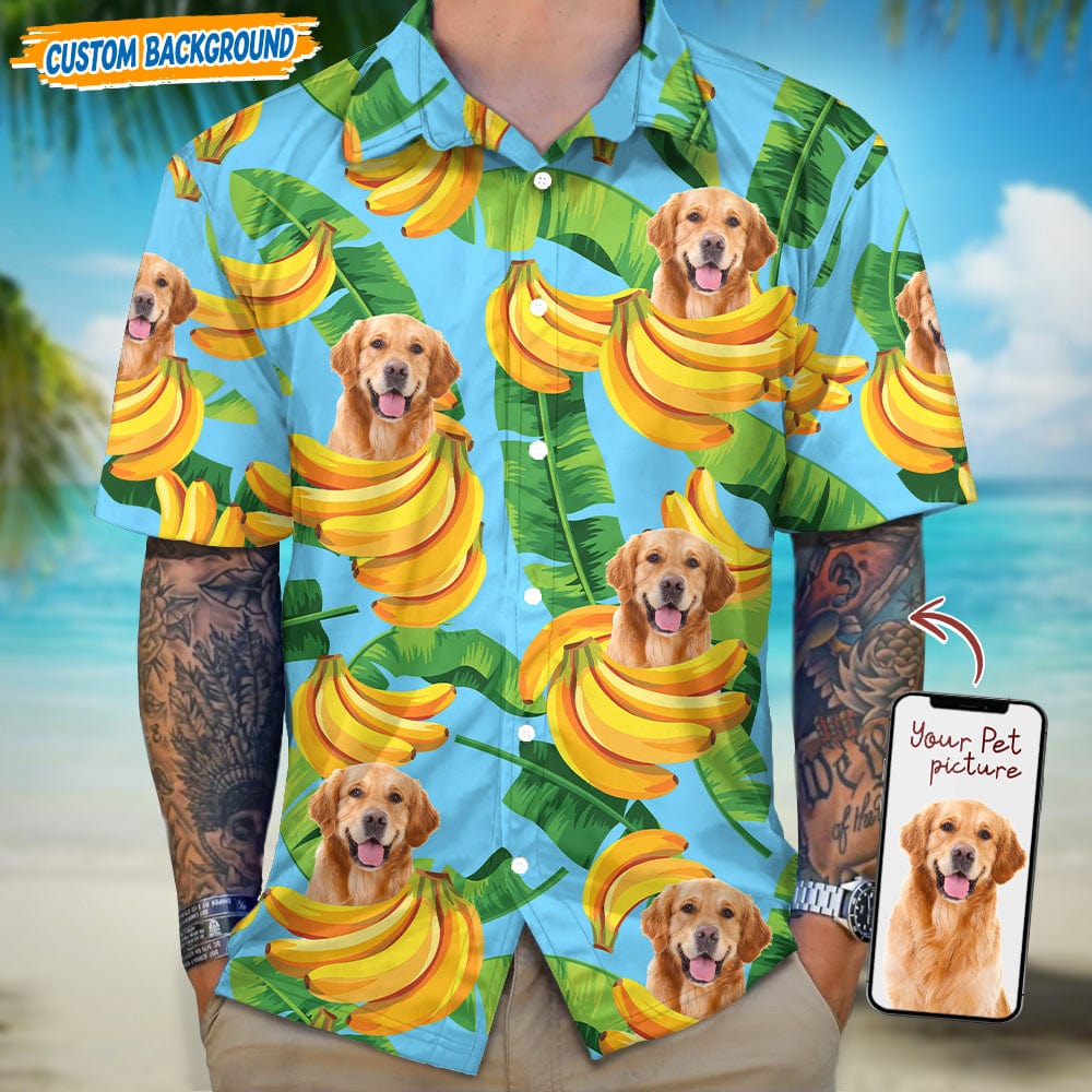 Upload Dog Cat Photo With Funny Pattern Hawaiian Shirt T368 889438