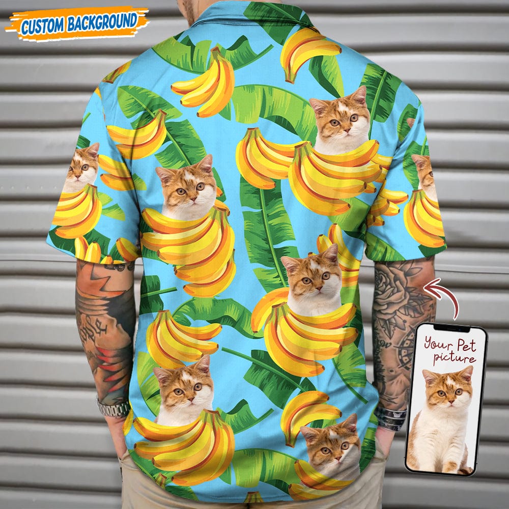 Upload Dog Cat Photo With Funny Pattern Hawaiian Shirt T368 889438
