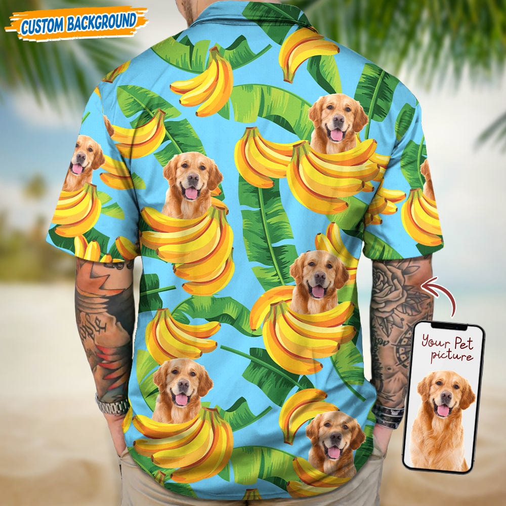 Upload Dog Cat Photo With Funny Pattern Hawaiian Shirt T368 889438