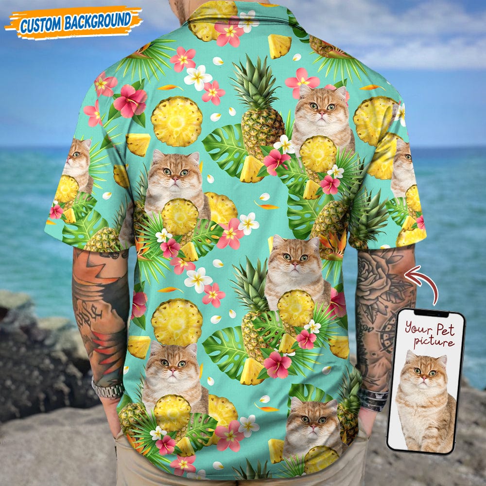 Upload Dog Cat Photo With Funny Accessories Hawaiian Shirt T368 889446