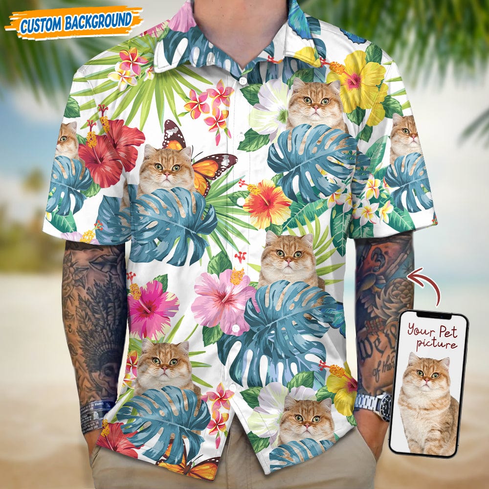 Personalized Upload Dog Cat Photo Hot Season Hawaiian Shirt T368 889448