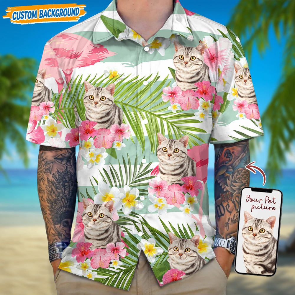 Personalized Upload Dog Cat Photo Summer Vibes Hawaiian Shirt T368 889452