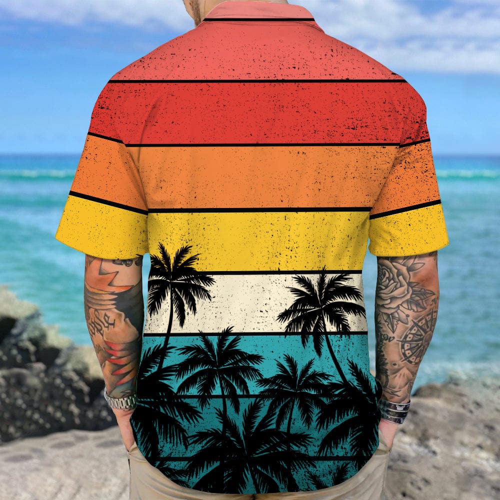 Retro Sunset Hawaiian Shirt T286 888415