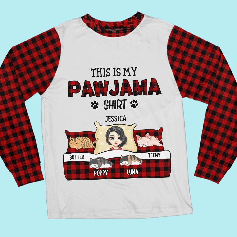 This Is My Pawjama Shirt Cat Pajamas Personalized Gift N304 889652