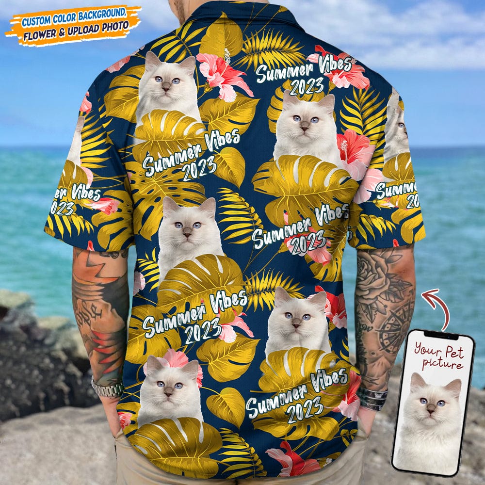Upload Cat Photo Summer Viber Hawaii Shirt N304 889326